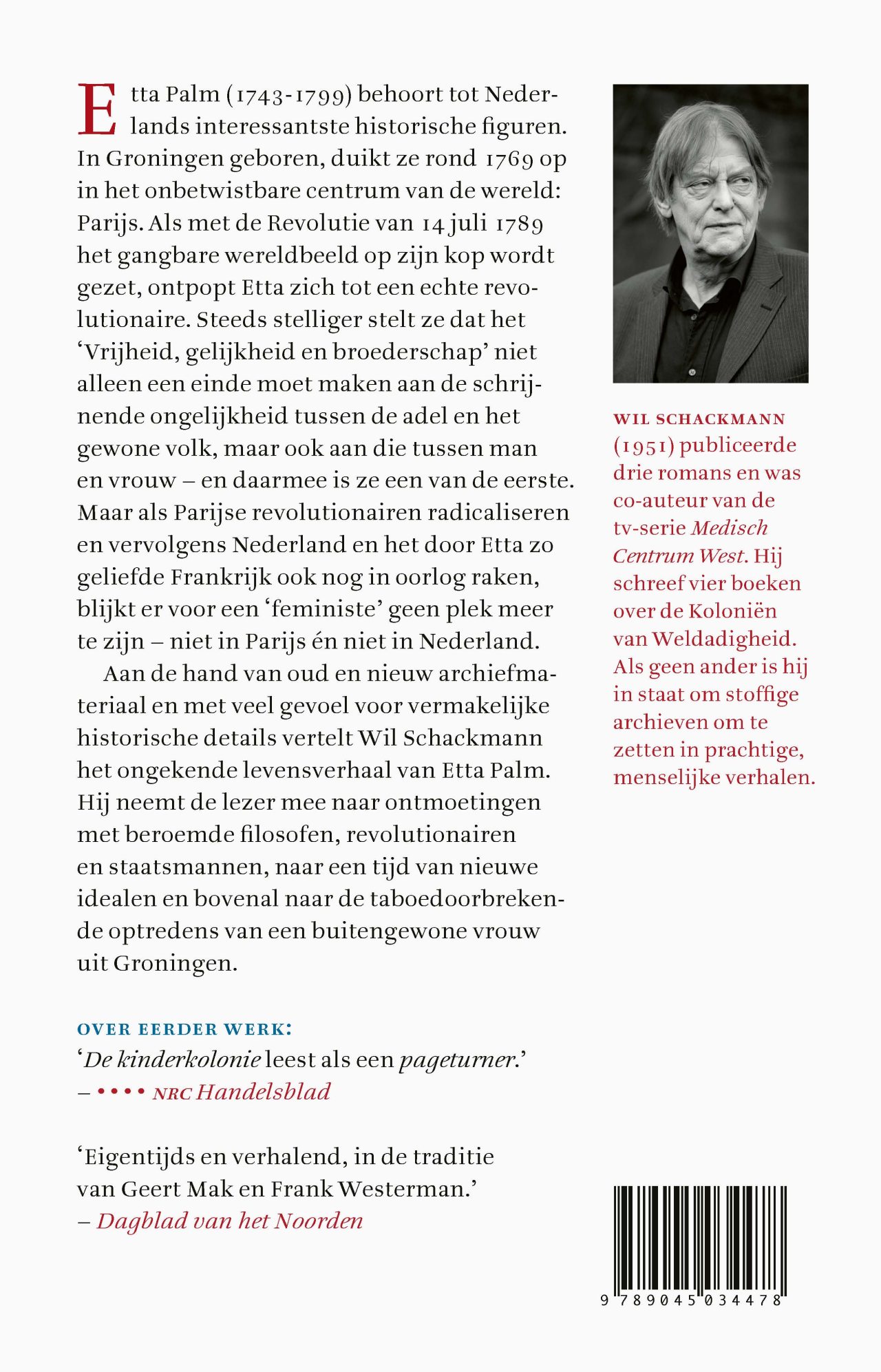 Achterkant van Etta Palm