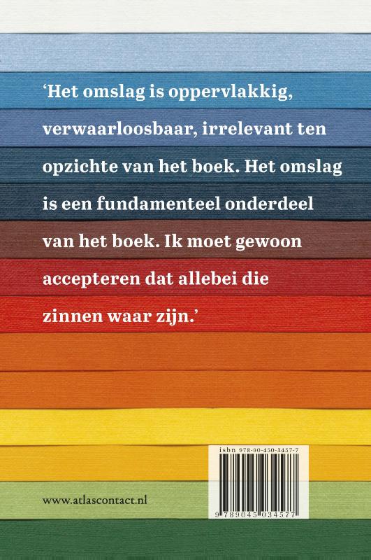 Achterkant van De kleren van het boek