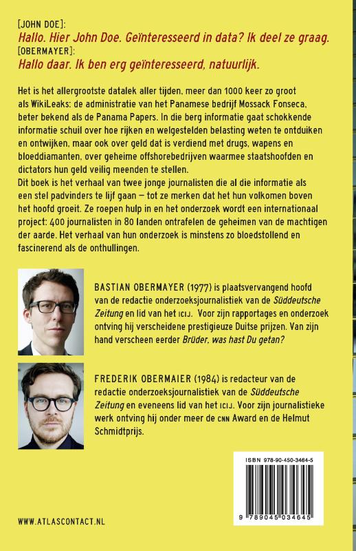 Achterkant van Panama Papers