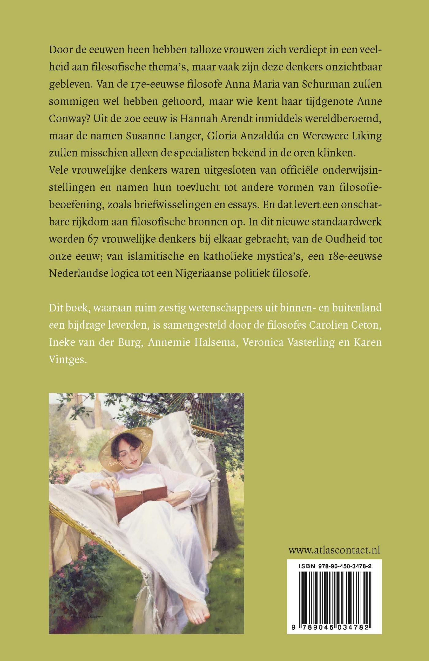 Achterkant van Vrouwelijke filosofen