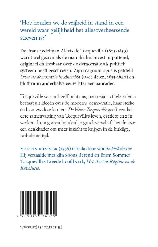 Achterkant van De kleine Tocqueville