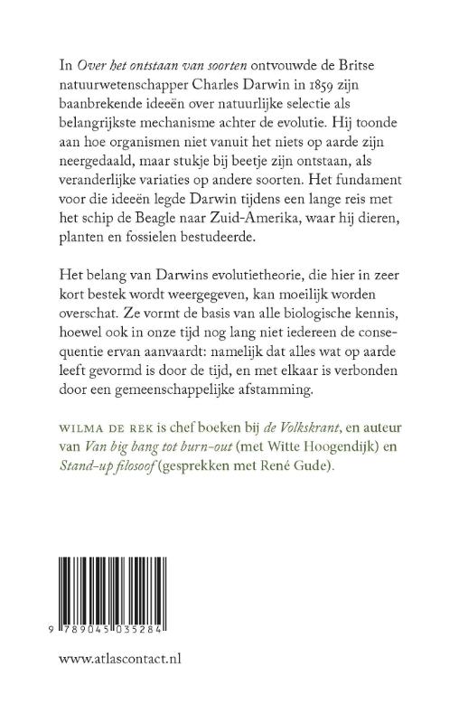 Achterkant van De kleine Darwin