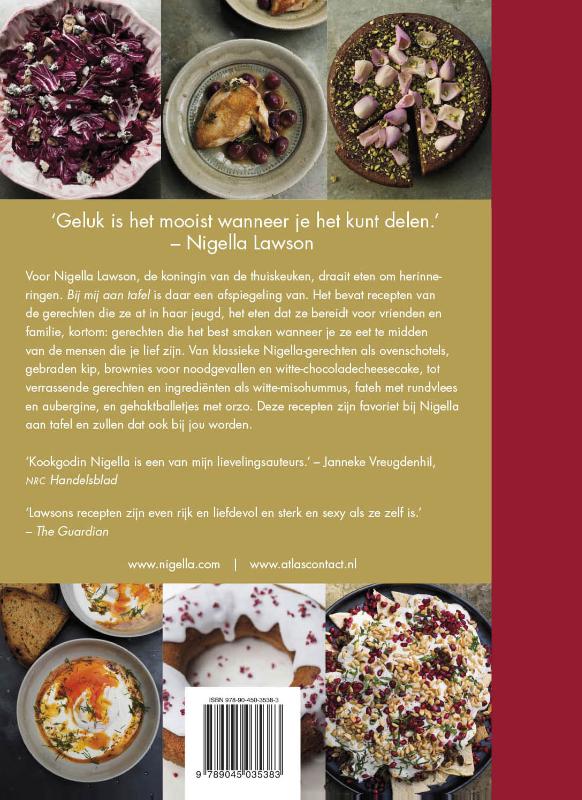 Achterkant van Bij mij aan tafel