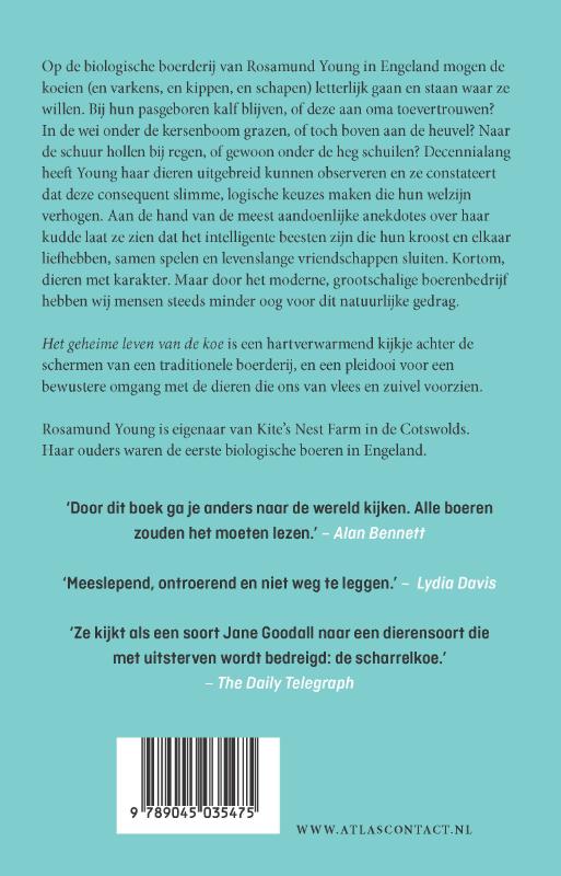 Achterkant van Het geheime leven van de koe