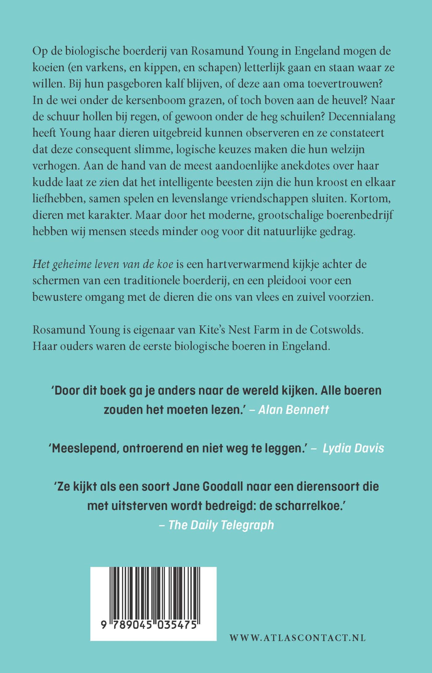 Achterkant van Het geheime leven van de koe