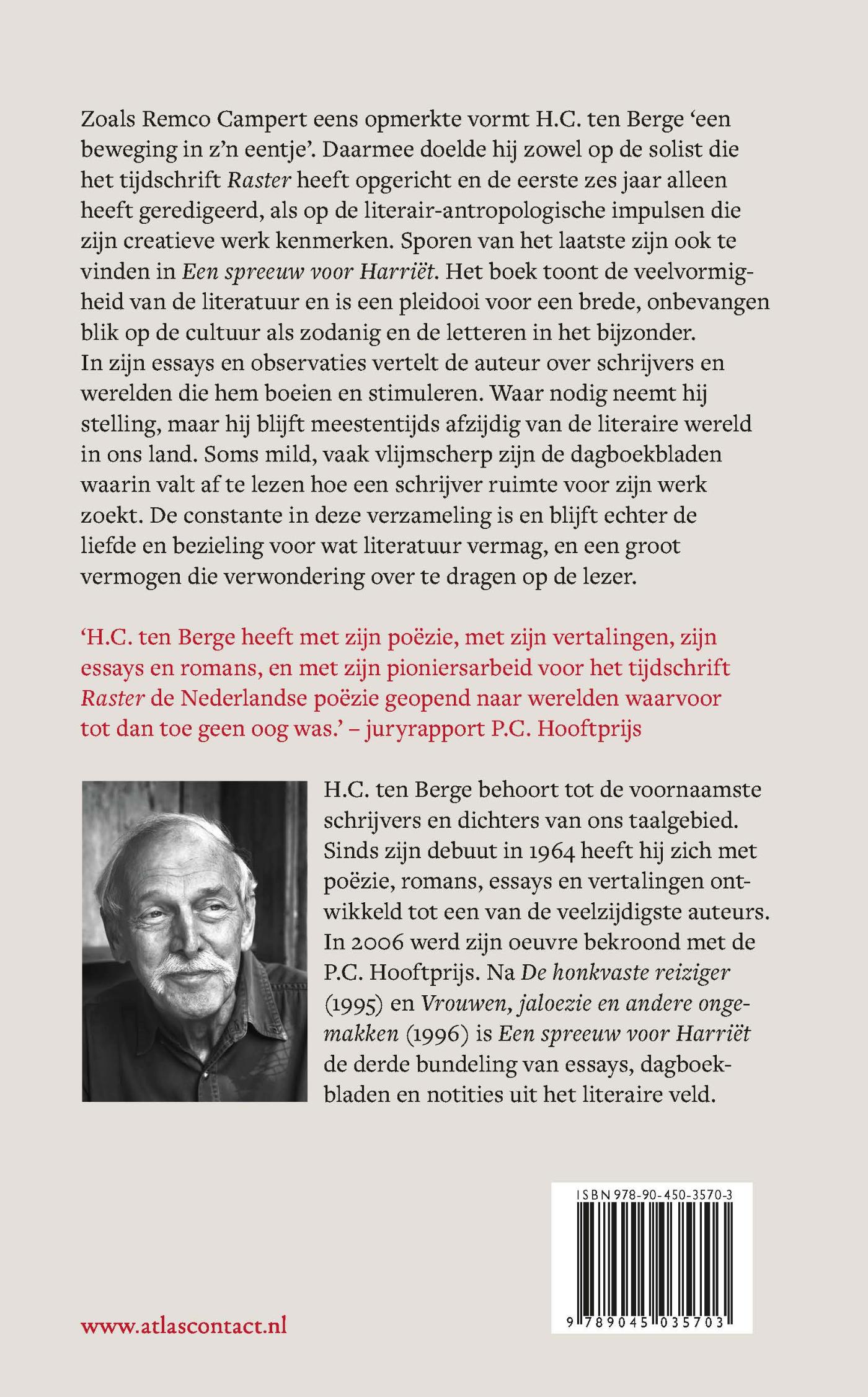 Achterkant van Een spreeuw voor Harriët