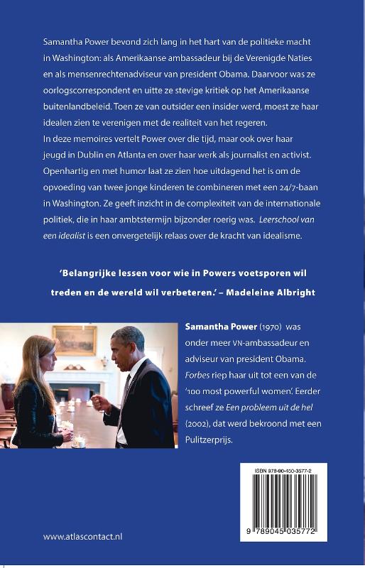 Achterkant van Leerschool van een idealist