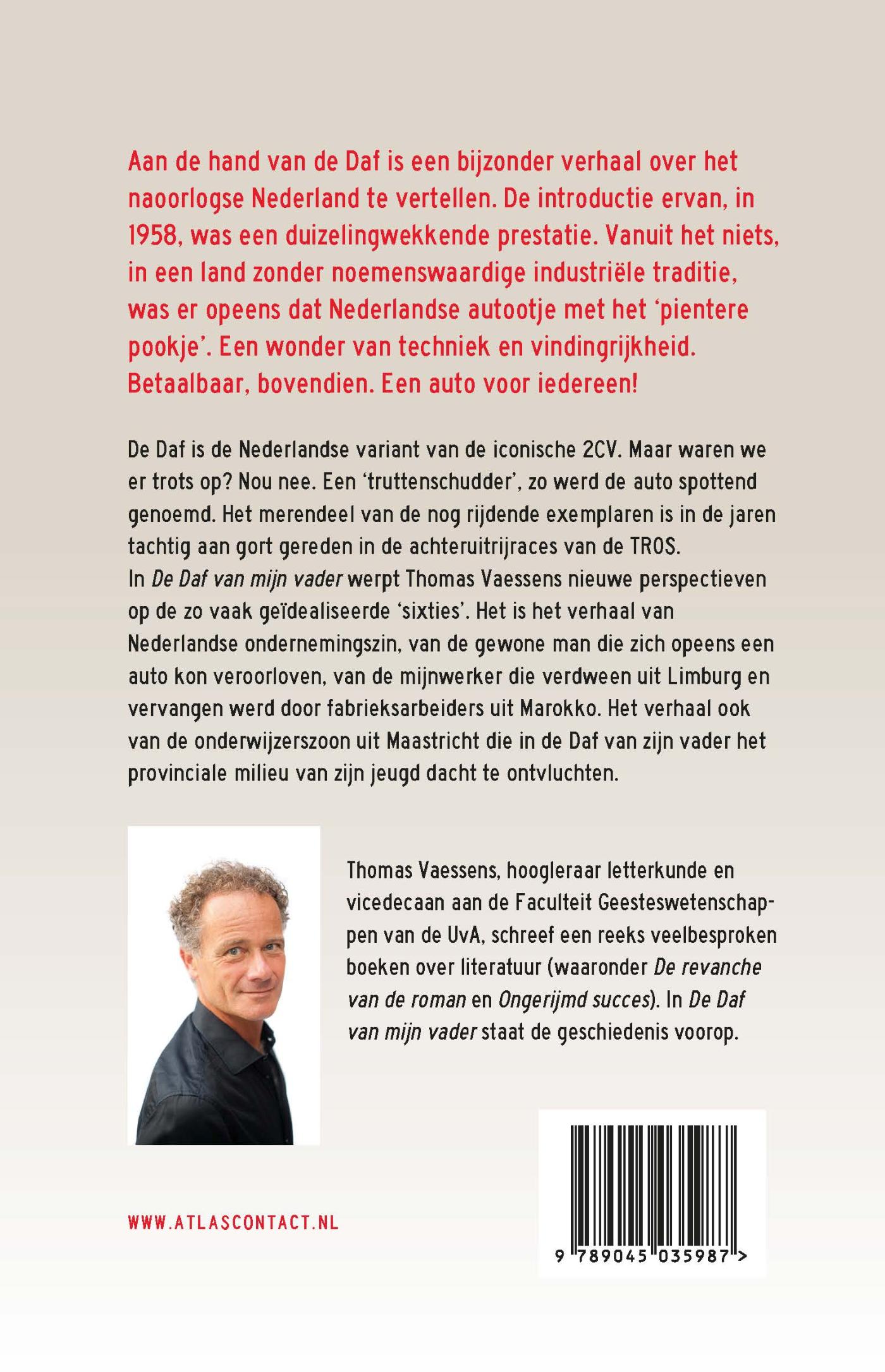 Achterkant van De Daf van mijn vader