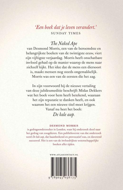 Achterkant van De kale aap