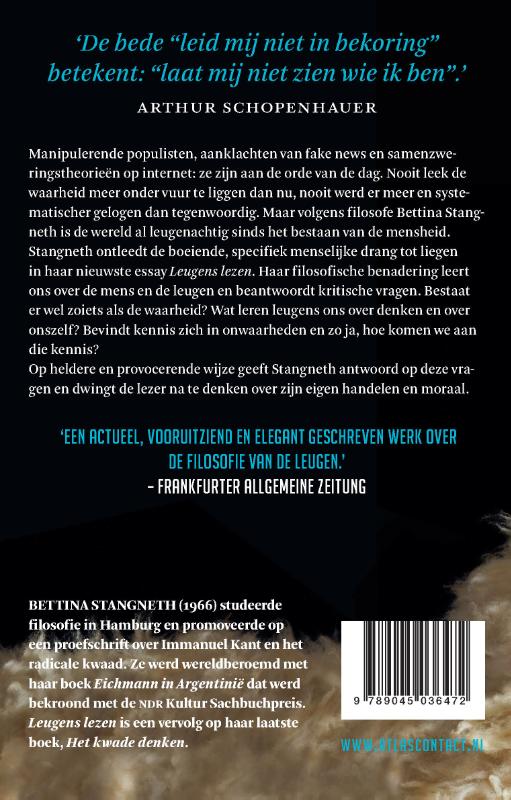 Achterkant van Leugens lezen