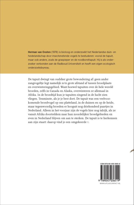 Achterkant van De tapuit