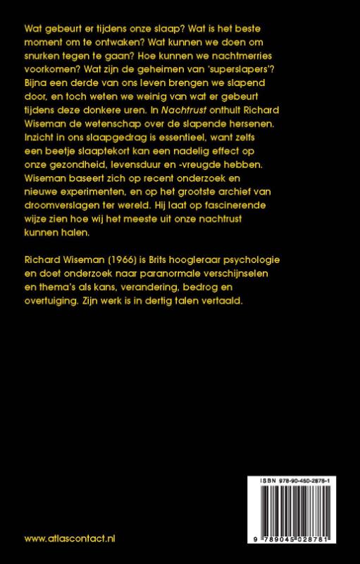Achterkant van Nachtrust