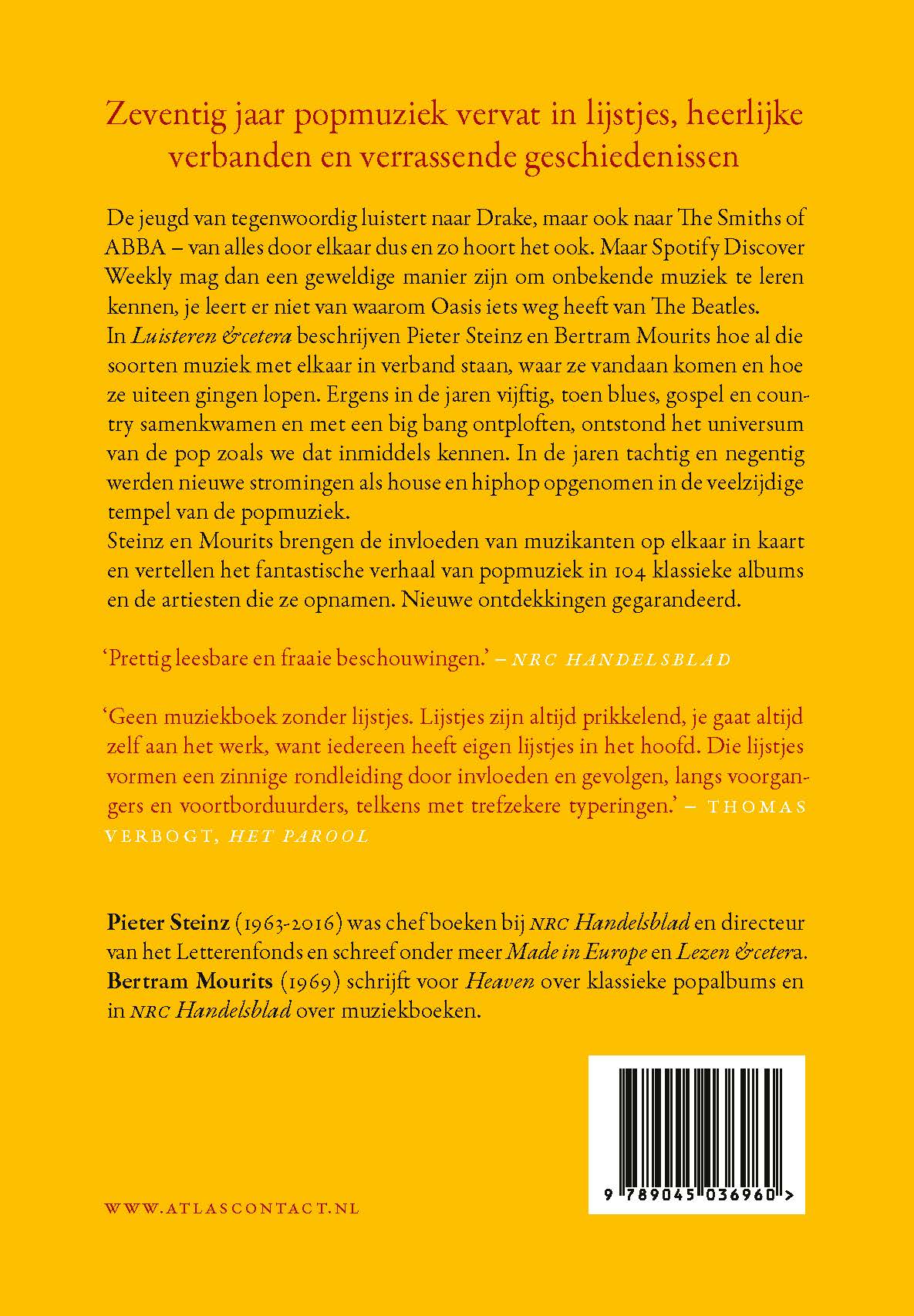 Achterkant van Luisteren &cetera