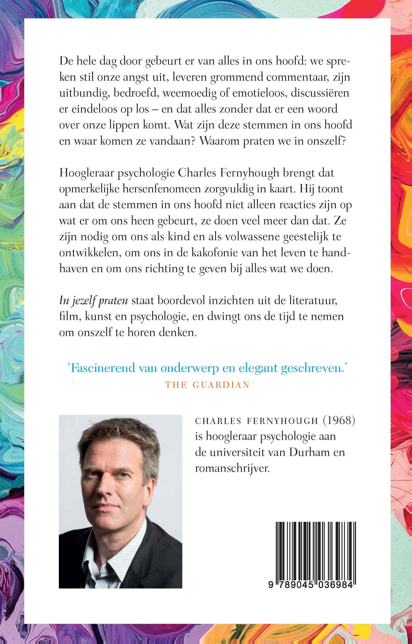 Achterkant van In jezelf praten