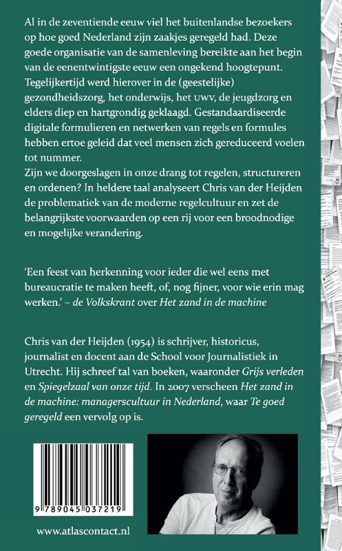 Achterkant van Te goed geregeld