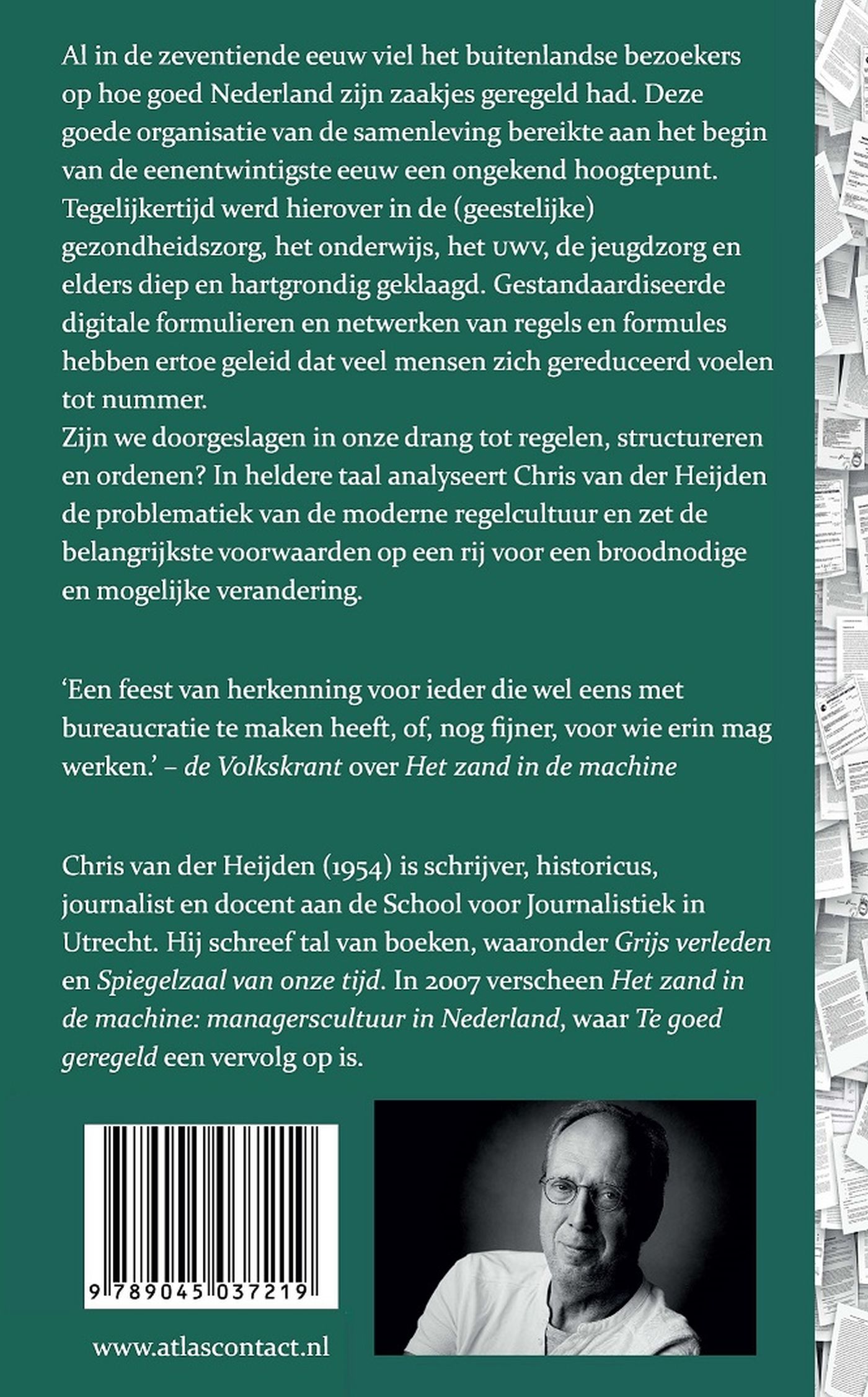 Achterkant van Te goed geregeld