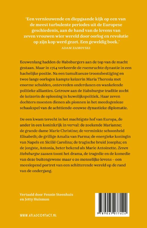 Achterkant van Zeven Habsburgse zussen