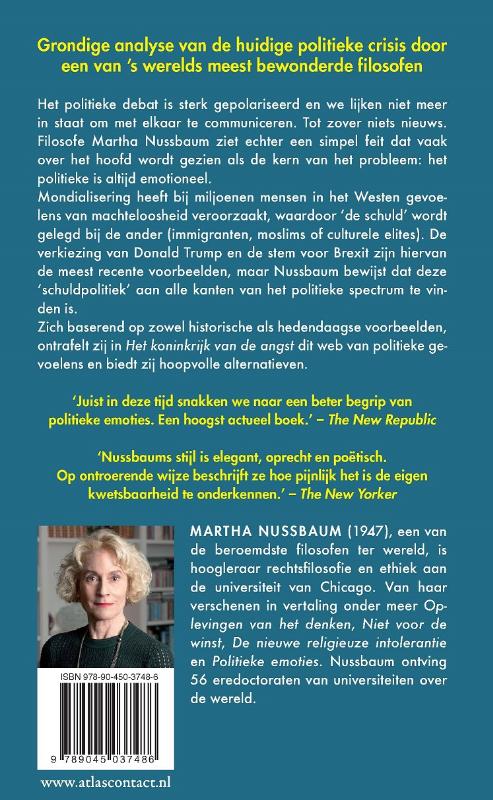 Achterkant van Het koninkrijk van de angst