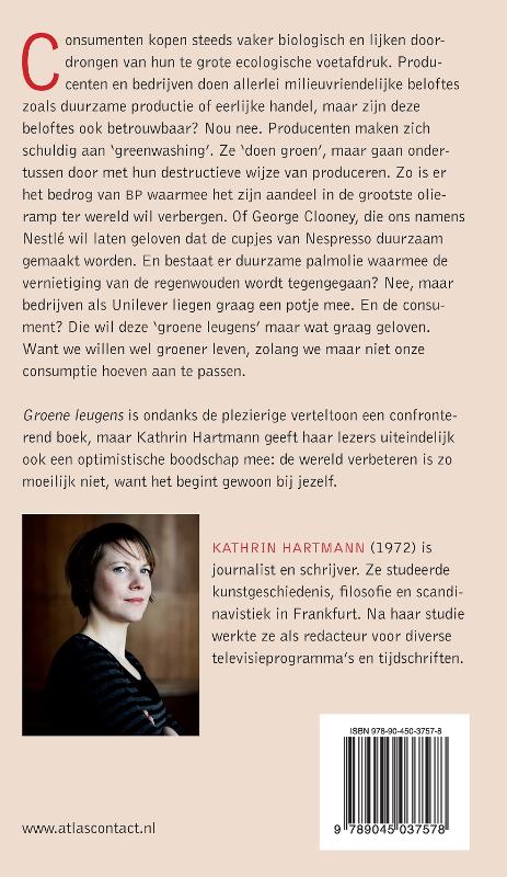 Achterkant van Groene leugens