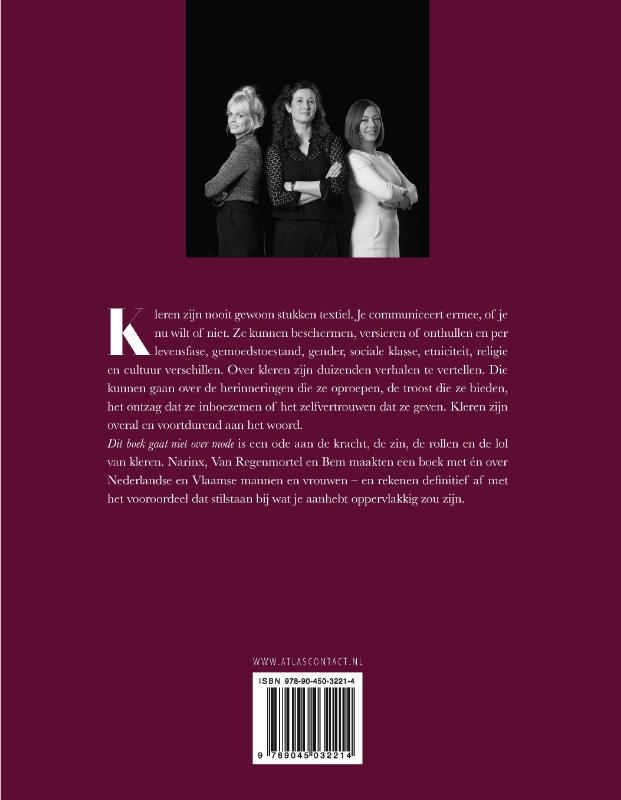 Achterkant van Dit boek gaat niet over mode - mp