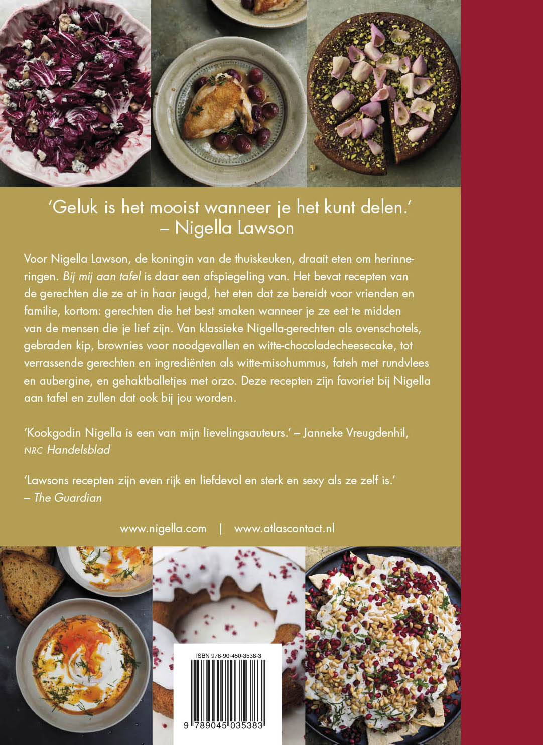 Achterkant van Bij mij aan tafel - mp