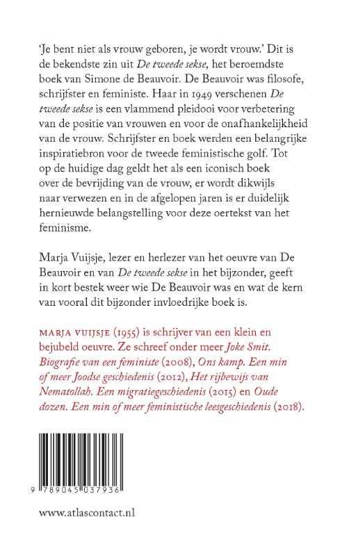 Achterkant van De kleine De Beauvoir
