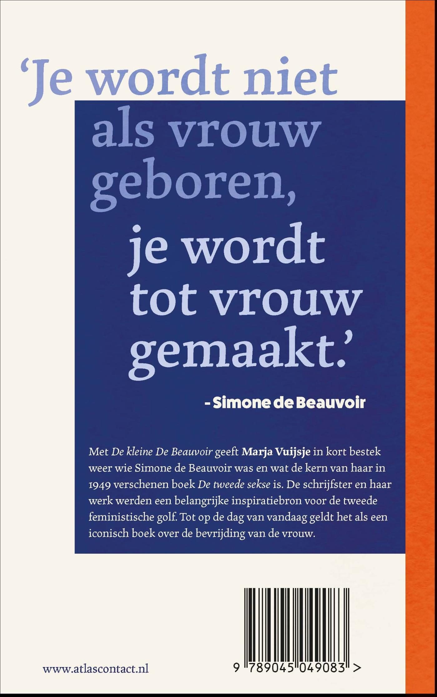 Achterkant van De kleine De Beauvoir