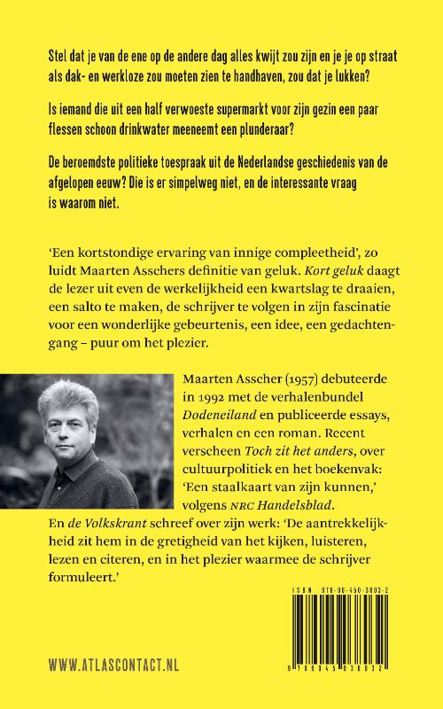 Achterkant van Kort geluk