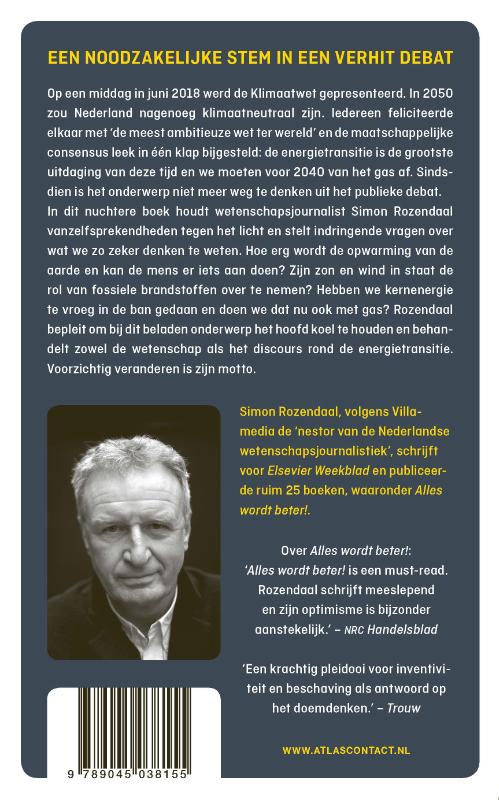 Achterkant van Warme aarde, koel hoofd
