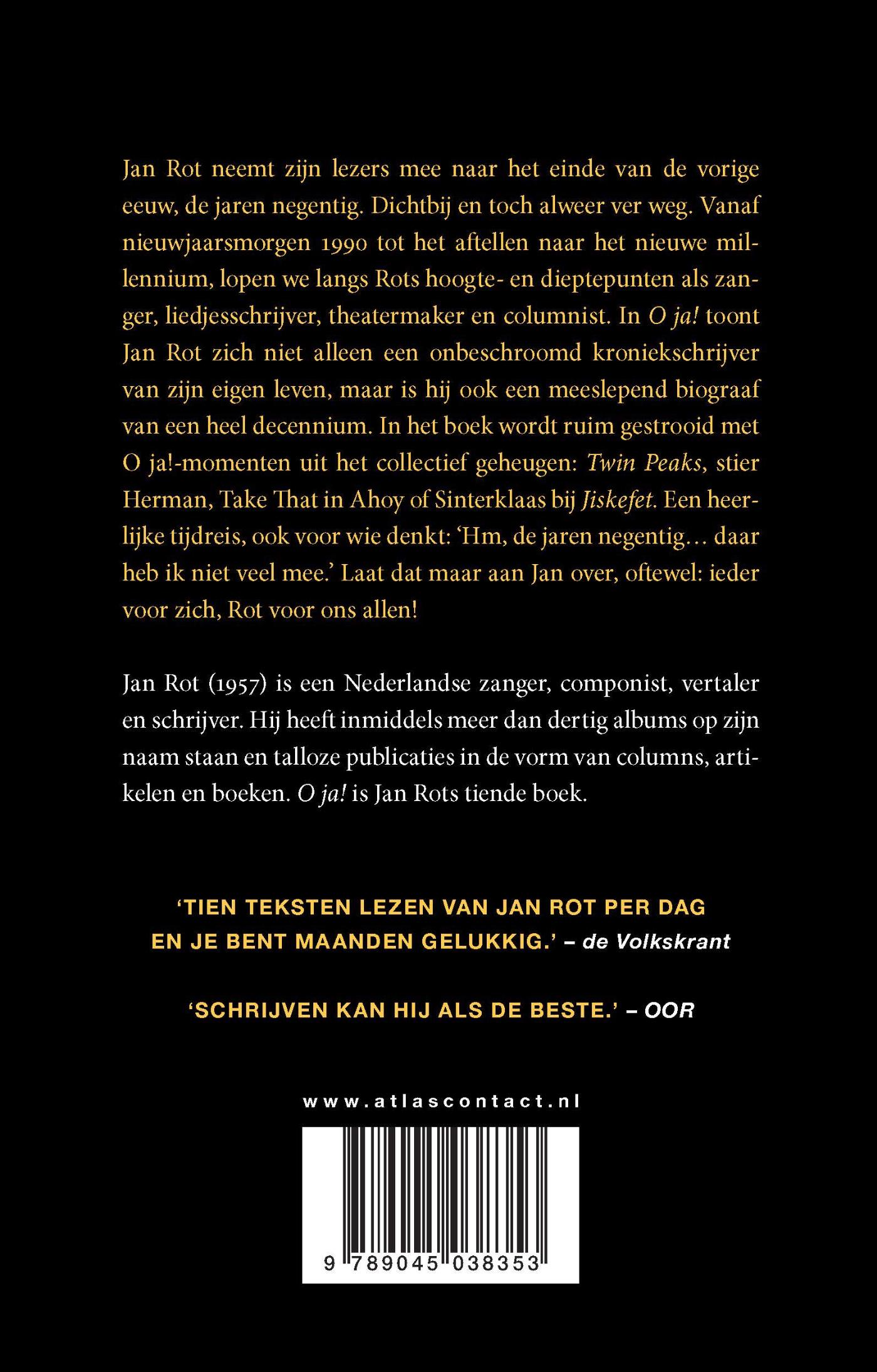 Achterkant van O ja!