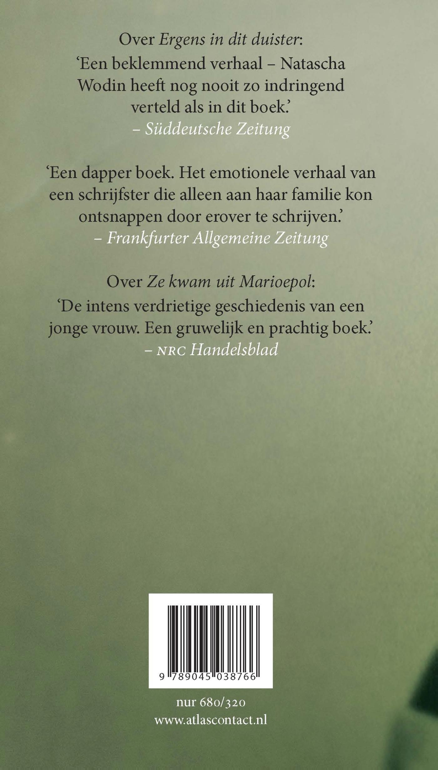 Achterkant van Ergens in dit duister