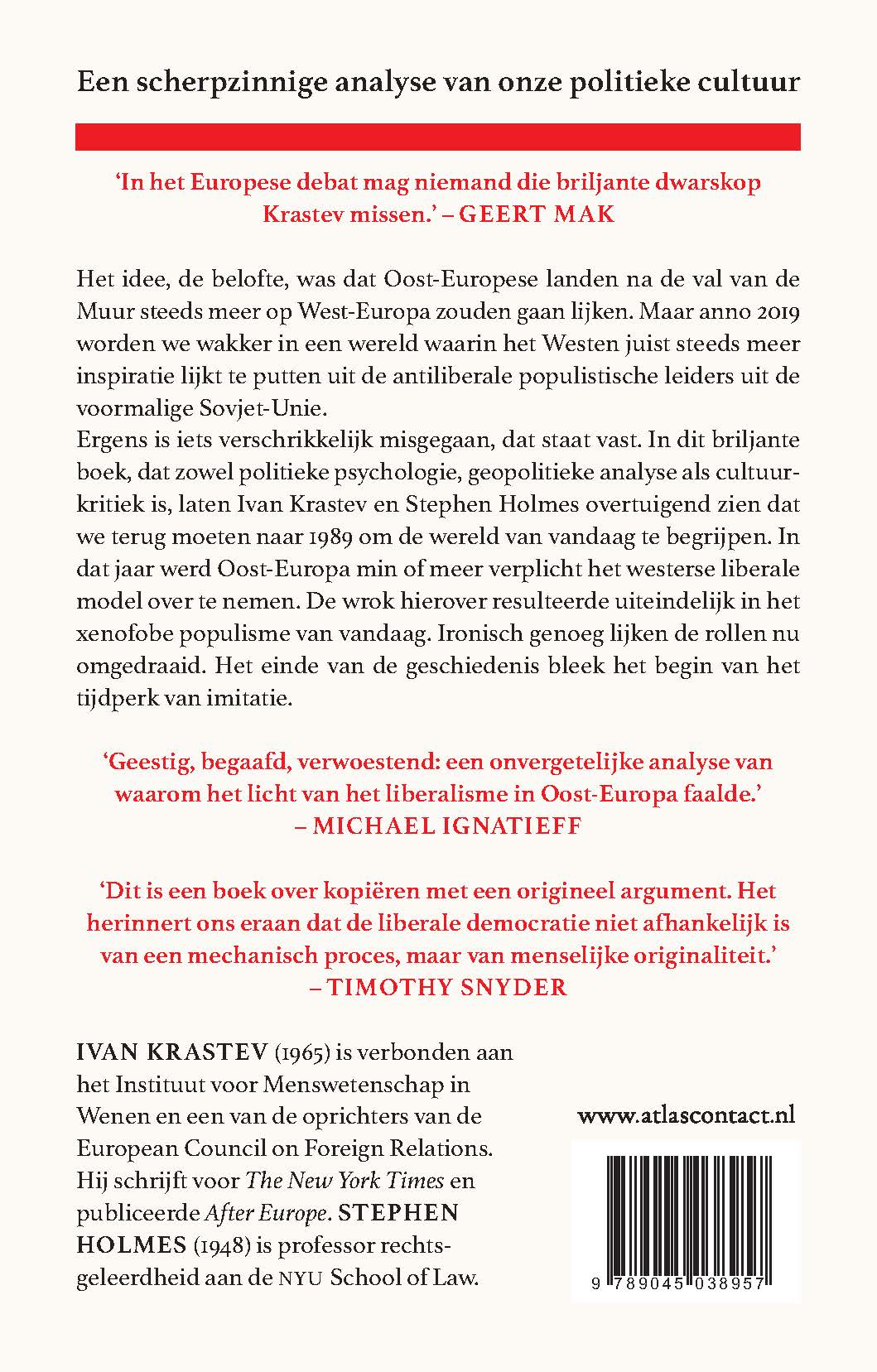 Achterkant van Falend licht