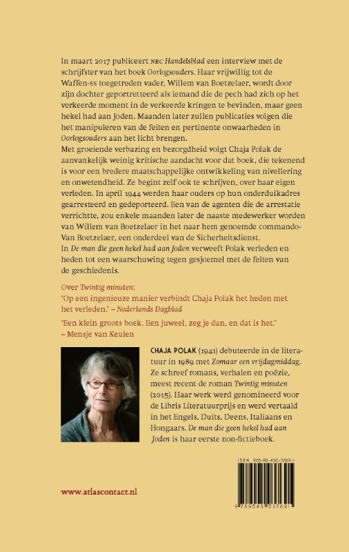 Achterkant van De man die geen hekel had aan joden