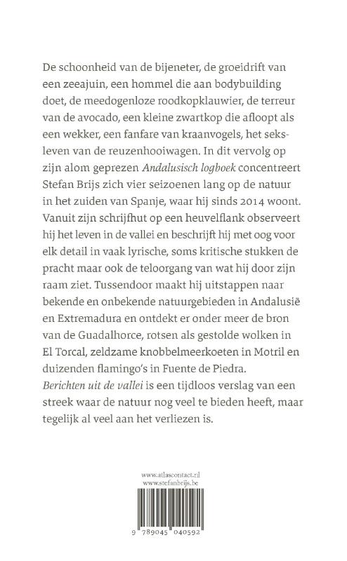 Achterkant van Berichten uit de vallei