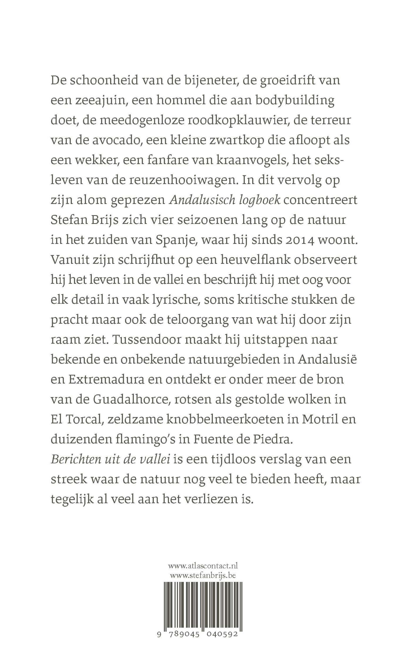 Achterkant van Berichten uit de vallei