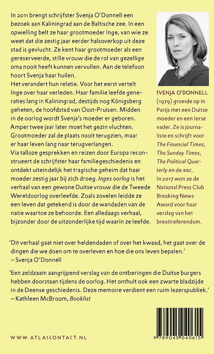 Achterkant van Inges oorlog