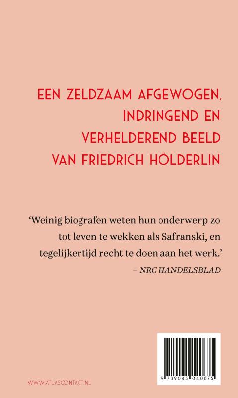 Achterkant van Hölderlin