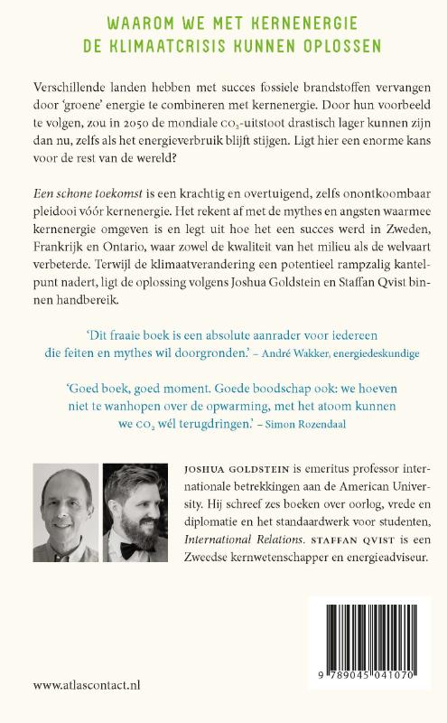 Achterkant van Een schone toekomst