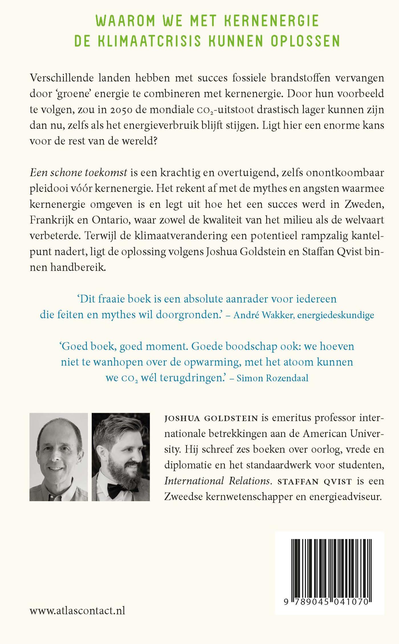 Achterkant van Een schone toekomst