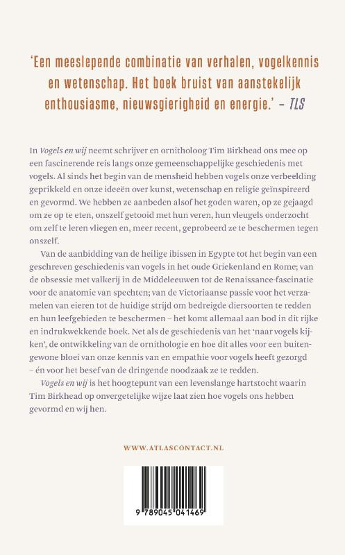 Achterkant van Vogels en wij