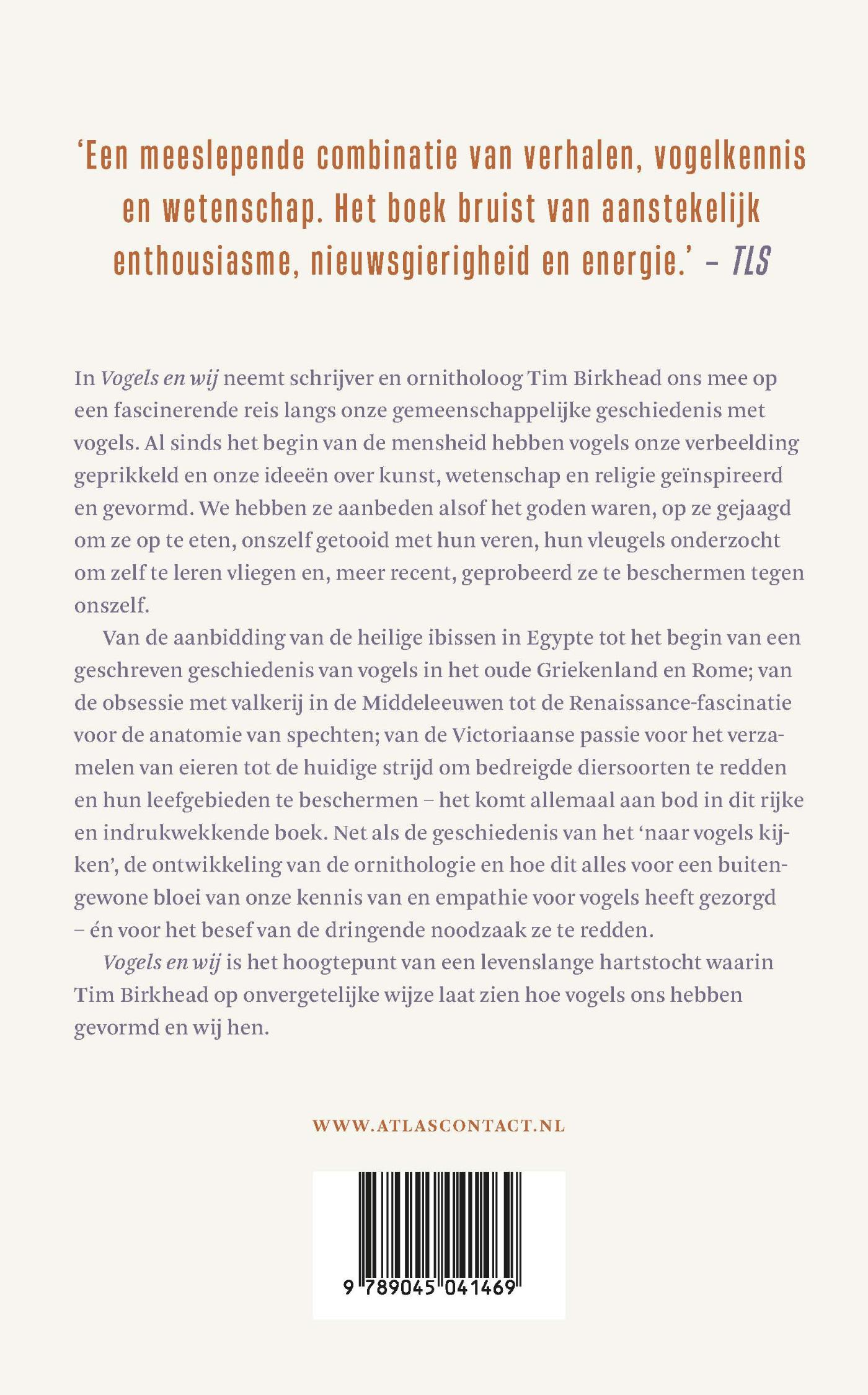 Achterkant van Vogels en wij