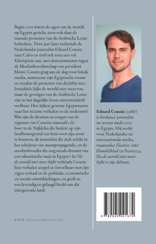 Achterkant van Nu de wereld niet meer kijkt
