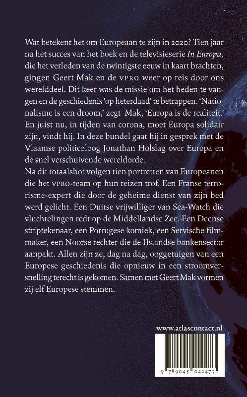 Achterkant van Elf Europese stemmen