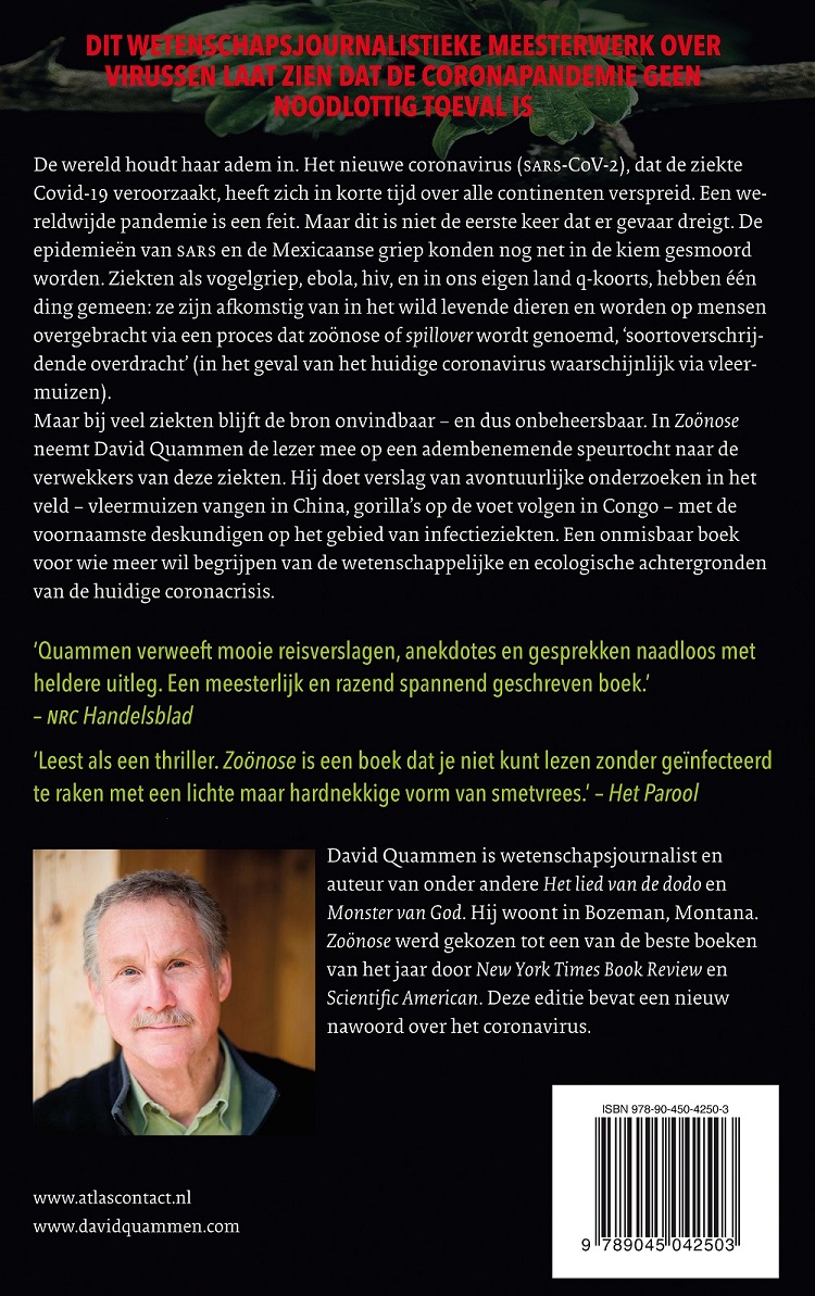 Achterkant van Zoönose