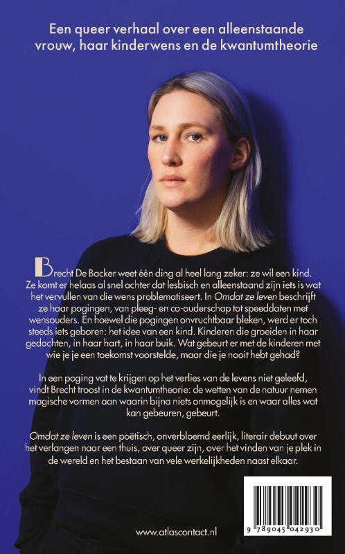 Achterkant van Omdat ze leven