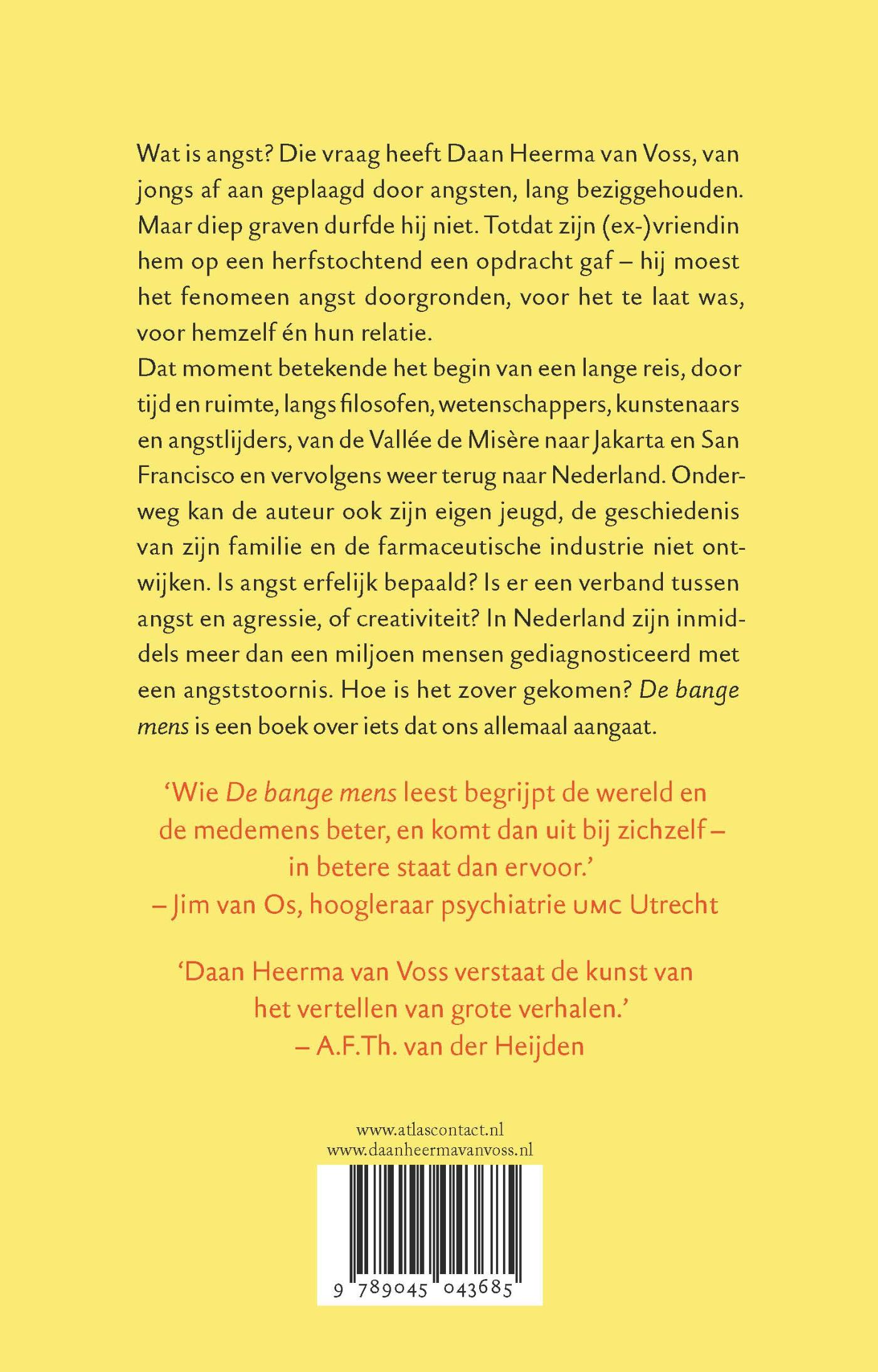 Achterkant van De bange mens