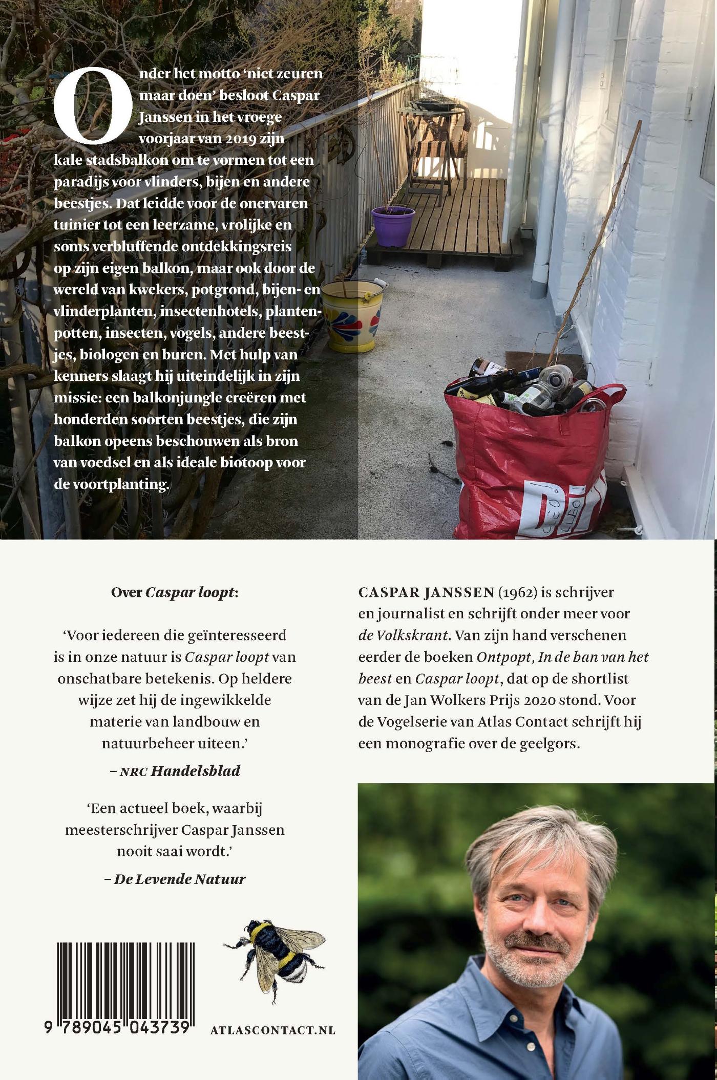 Achterkant van Het bijenbalkon