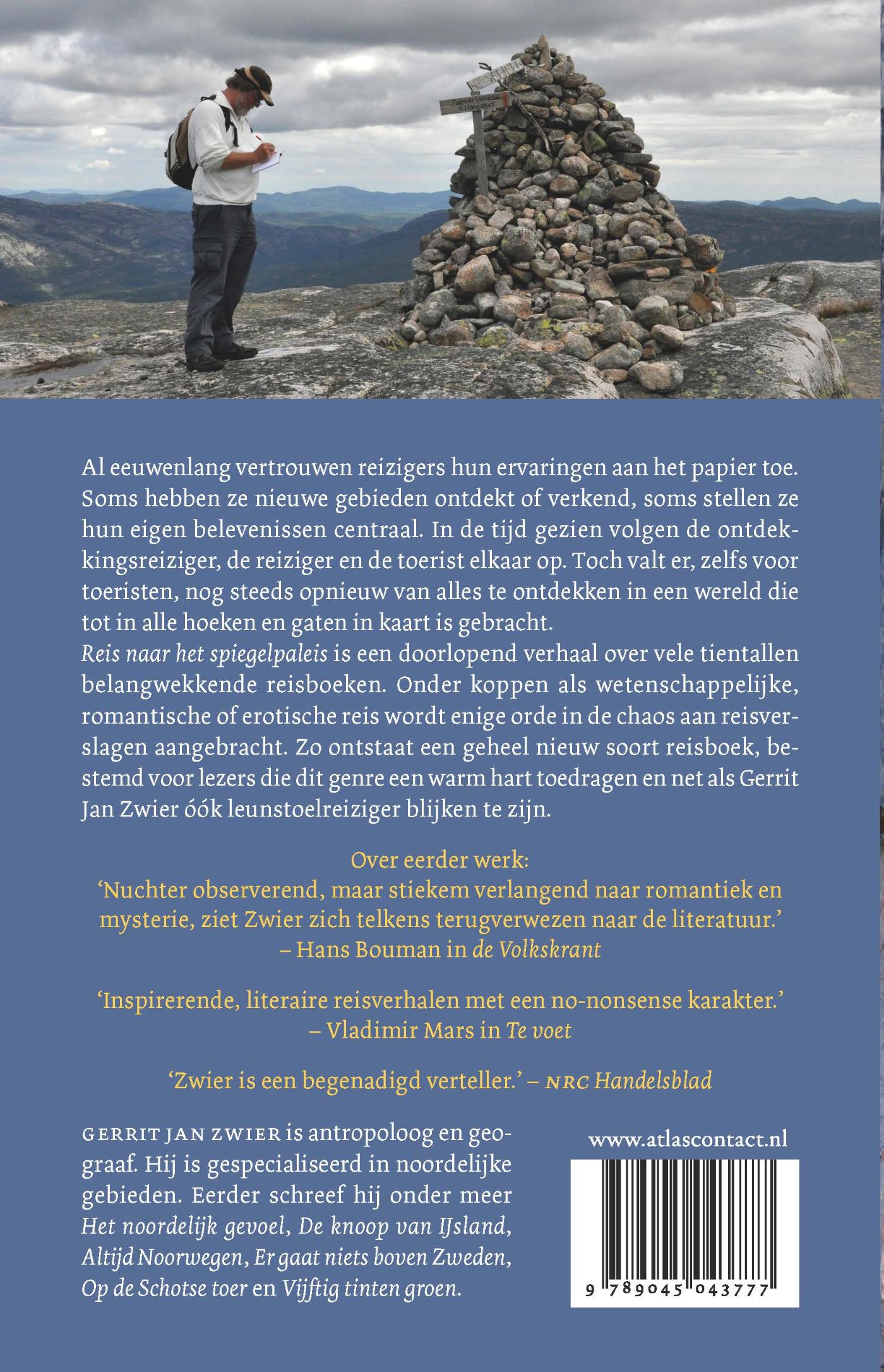 Achterkant van Reis naar het spiegelpaleis