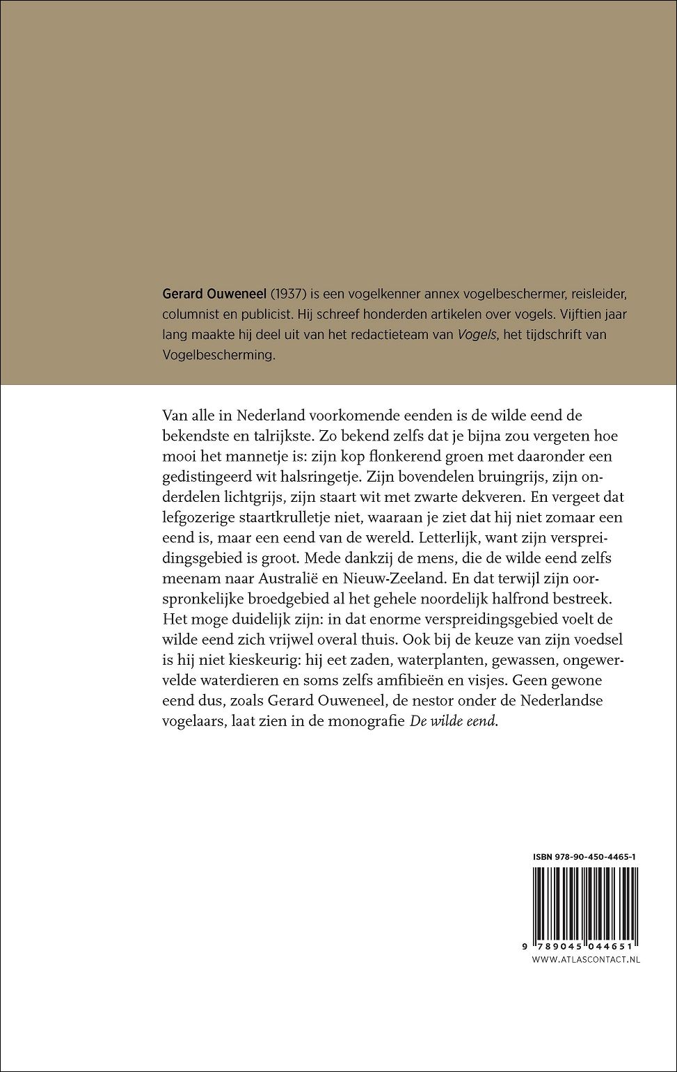 Achterkant van De wilde eend