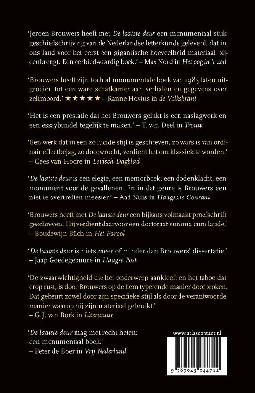Achterkant van De laatste deur